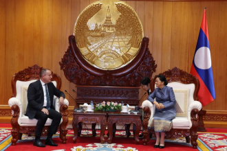 Vice President bids farewell to outgoing Hungarian ambassador to Laos